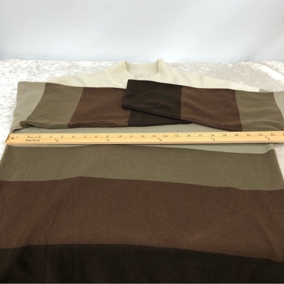 Kathy Lee collection mock neck sweater women’s XL multi color stripe - Picture 5 of 6